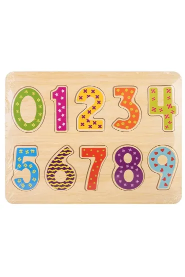 Puzzle Uk�adanka drewno - cyfry Daffi