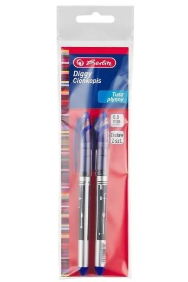 D�ugopis �elowy Diggy 0,5mm nieb. HERLITZ 2 szt.