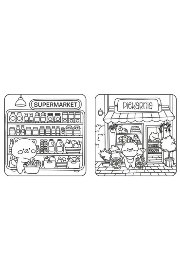 W mie�cie. Cosy colouring