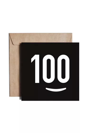 Pieskot Karnet kwadratowy 100% Birthday KZ14