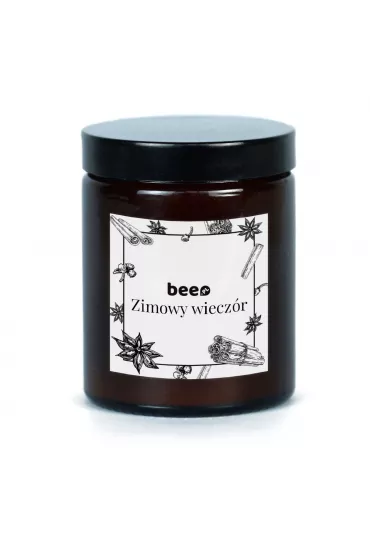 Bee.pl Naturalna �wieca sojowa Zimowy Wiecz�r 140 g