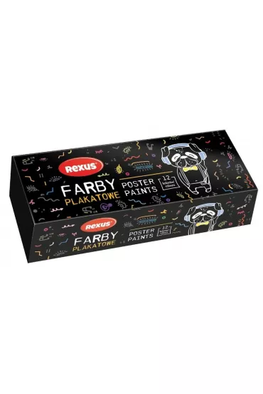 Beniamin Farby plakatowe 20ml 12 kolor�w 240 ml