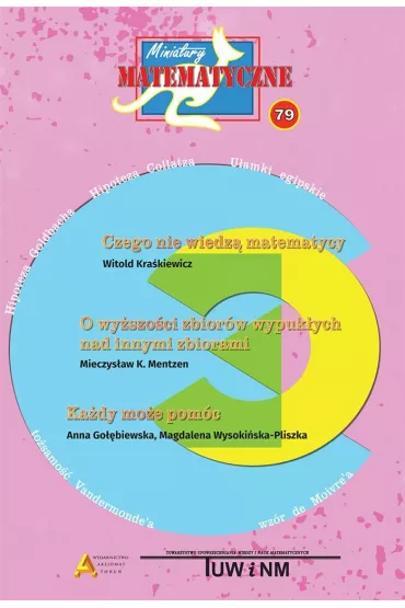 Miniatury matematyczne 79. Czego nie wiedz matematycy, O wyszoci zbiorw wypukych nad innymi zbiorami, Kady moe pomc - Andrzej Sendlewski, Mieczysaw K. Mentzen, Agnieszka Krause