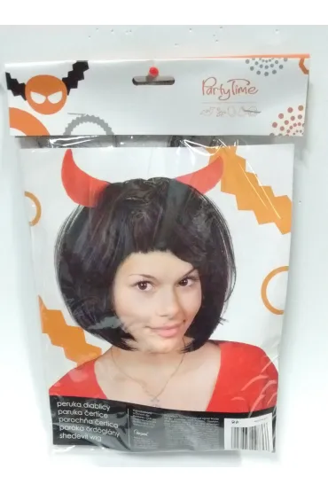 Arpex Ozdoba hallowen peruka Diablicy