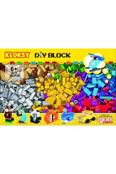 Klocki Kloksy Zestaw budowlany 500 element�w