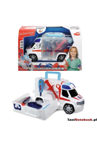 Ambulans z zestawek lekarskim 33cm. * Dickie Toys - dickie