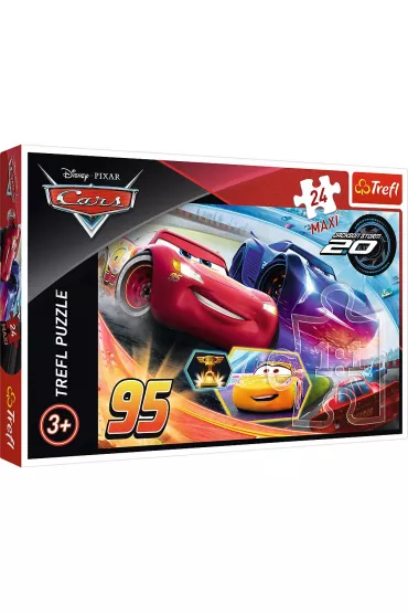 Puzzle maxi 24 el. Niech wygra najlepszy. Cars Trefl