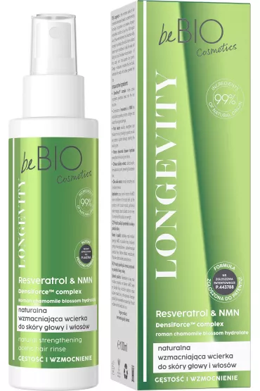 beBIO Ewa Chodakowska Longevity Naturalna wzmacniajca wcierka do skry gowy i wosw 100 ml