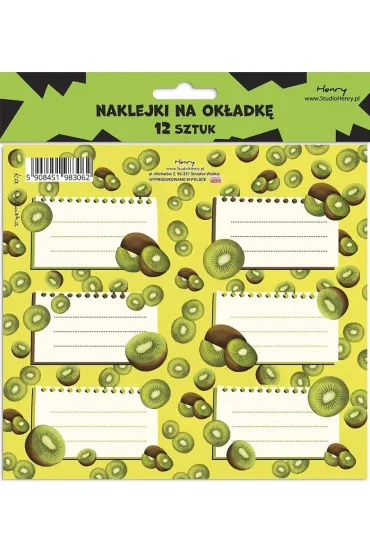 Henry Naklejki na ok�adk� - Kiwi 12 szt.