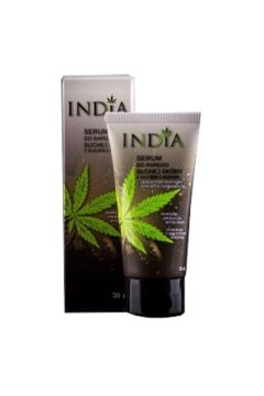 India Cosmetics Serum do bardzo suchej skry twarzy i ciaa z olejem z konopi 50 ml