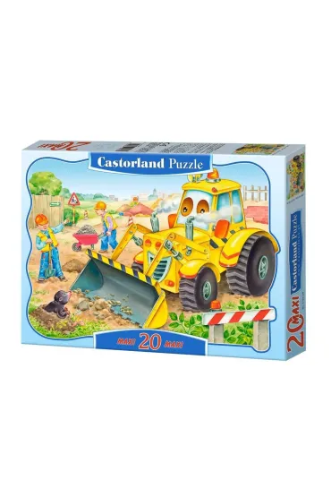 Puzzle 20 el. Spychacz w akcji Castorland