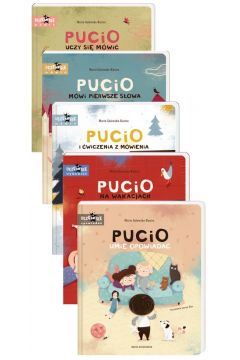 Pakiet Pucio: Pucio uczy si mwi, Pucio mwi pierwsze sowa, Pucio i wiczenia z mwienia, Pucio na wakacjach, Pucio umie opowiada