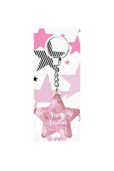 Be-Happy Gifts Brelok Gwiazdka Super Siostra
