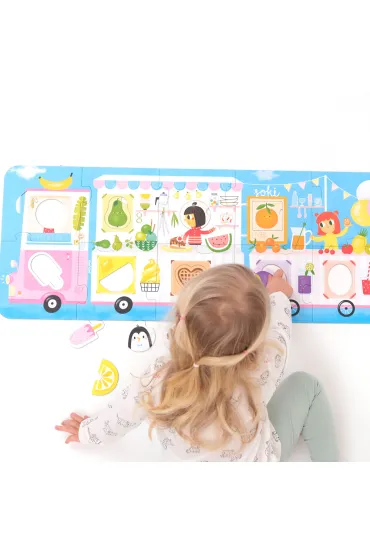 Puzzle z dziurk� 23 el. Lody! Bright Junior Media