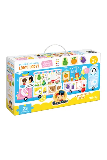 Puzzle z dziurk� 23 el. Lody! Bright Junior Media