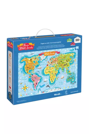 Czuczu Puzzle Mapa �wiata 300 el. Bright Junior Media