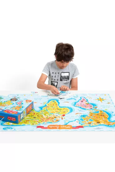 Czuczu Puzzle Mapa �wiata 300 el. Bright Junior Media