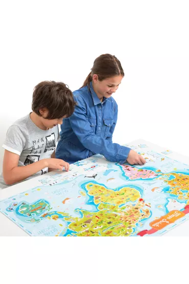 Czuczu Puzzle Mapa �wiata 300 el. Bright Junior Media