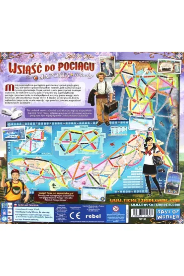 Wsi��� do Poci�gu. Kolekcja Map 7. Japonia i W�ochy - Alan R. Moon