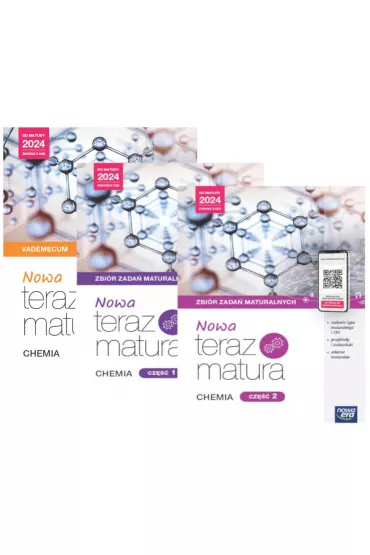 Pakiet NOWA Teraz matura. Chemia. Vademecum, Zbi�r zada� maturalnych. Cz�� 1 i 2. Do matury 2024