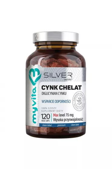MyVita Silver Cynk Chelat Suplement diety 120 kaps.