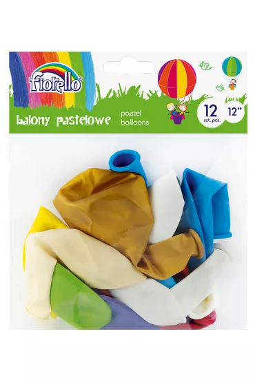 Fiorello Balony Pastel 12 cali