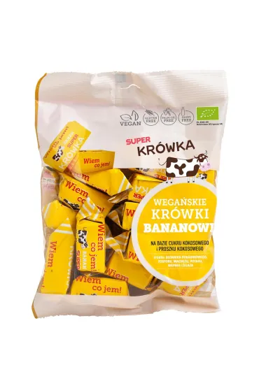 Super Kr�wka Kr�wki bezmleczne bananowe Zestaw 4 x 150 g Bio