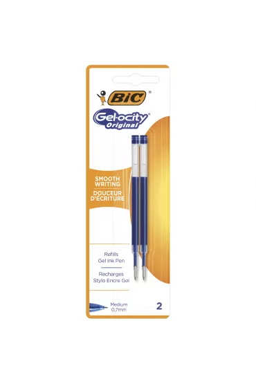 Wk�ad BIC Gel-ocity Original 2 szt. - Wk�ad Pro Plus Reac Gel Niebieski