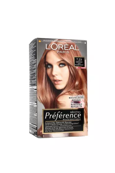 LOreal Paris Preference farba do w�os�w 7.23 Dark Rose Gold