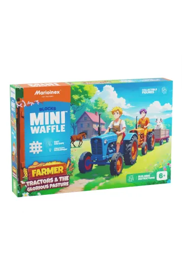 Mini Waffle KLOCKI KONSTR WAFLE MINI 100EL TRAKTOR I LAKA PU
