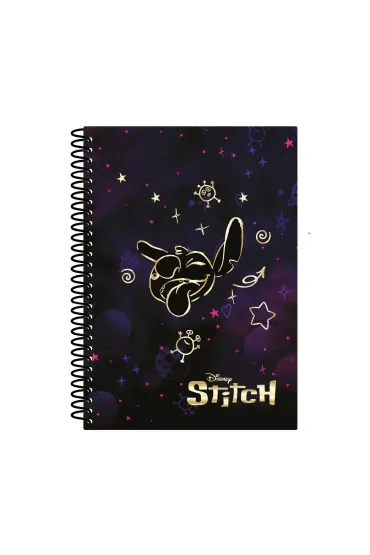 Patio Ko�obrulion B5 Disney Gold Stitch plastikowa spirala 100 kartek