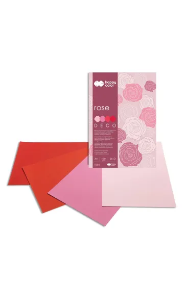 Happy Color Blok Deco Rose A4 170g 20 kartek