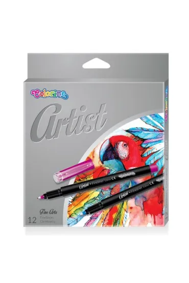 Patio Cienkopisy Artist z plastikow� ko�c�wk� 12 szt.
