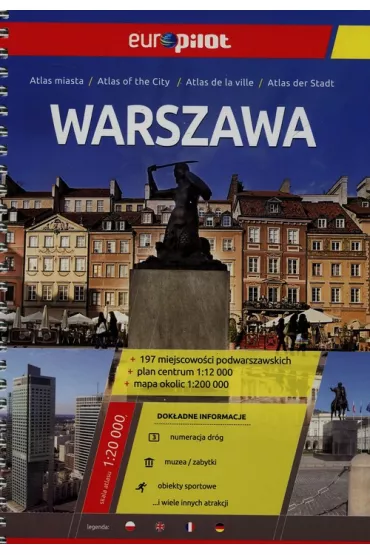 Warszawa. Europilot. Atlas miasta w 1:20 000