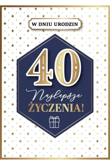 Armin Style KARNET URODZINY 40 B6 Z KOP AS GM-1217 FOL