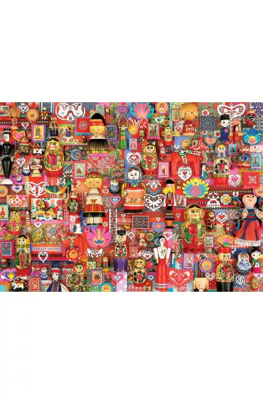 Puzzle 1000 el. Laleczki Cobble Hill - Shelley  Davies