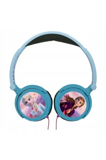 Sk�adane s�uchawki przewodowe stereo Frozen z g�o�no�ci� bezpieczn� dla dzieci Lexibook HP010FZ