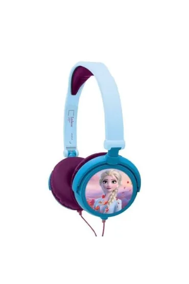 Sk�adane s�uchawki przewodowe stereo Frozen z g�o�no�ci� bezpieczn� dla dzieci Lexibook HP010FZ