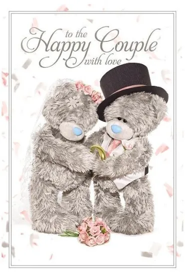 Carte Blanche Kartka �lubna holograficzna 3D To the Happy...