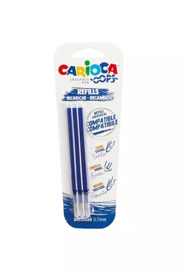 Wk�ad do d�ugopisu wymaz. Oops nieb. 3 szt CARIOCA