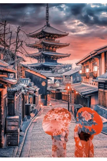 Puzzle 500 el. HQ Evening in Kyoto Clementoni
