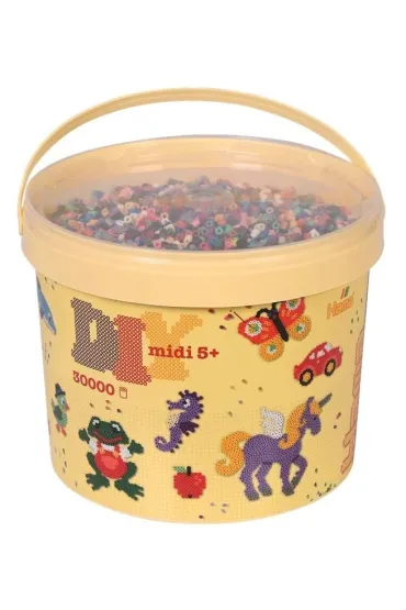 Koraliki Midi w wiaderku 30000el Hama