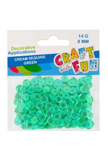 Craft with Fun Cekiny kremowe 8 mm