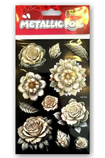 Naklejki foliowe Metalic Double Flowers PENMATE