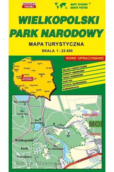 Wielkopolski PN 1:22 400 mapa turystyczna PI�TKA