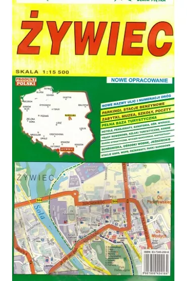�ywiec 1:15 500 plan miasta PI�TKA