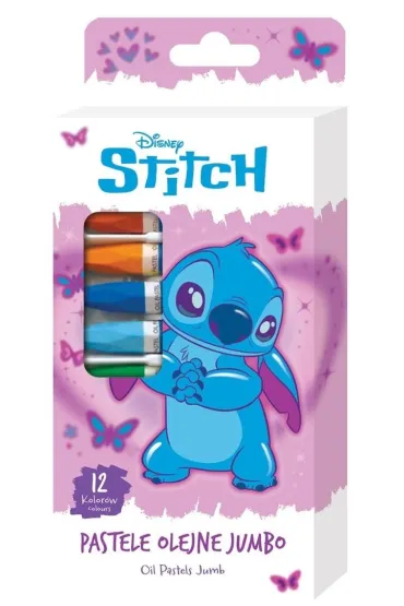 Beniamin Pastele olejne Jumbo Stitch Pink 12 kolor�w