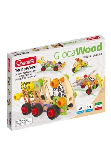 Zestaw konstrukcyjny Techo Wood Premium Pojazd * Quercetti