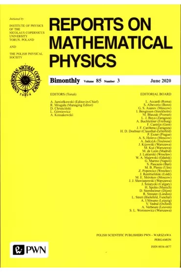 Reports on Mathematical Physics 85/3 Polska - Andrzej Jamio�kowski, Ryszard Mruga�a