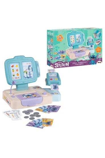 Stitch - kasa z czytnikiem kart + akcesoria Simba